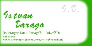 istvan darago business card